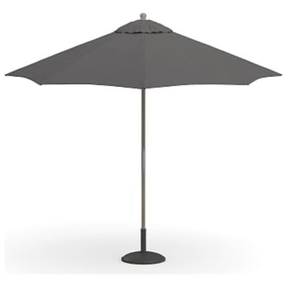 9' Round Market Replacement Umbrella Canopy in Sunbrella Slate